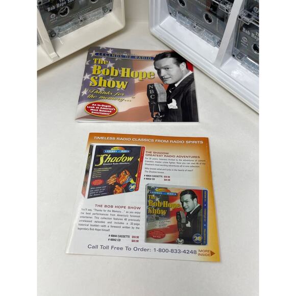 2002 The Bob Hope Show 20 Cassettes 20 Hours 40 Episodes Legends of Radio - Picture 4 of 11